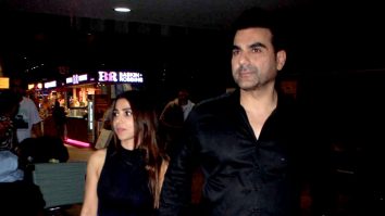 Arbaaz Khan & Sshura Khan hold hands as they get clicked at the airport by paps