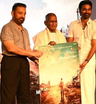 BREAKING: Kamal Haasan launches exciting, RETRO-style poster of Dhanush-starrer Illaiyaraaja at a memorable event in Chennai