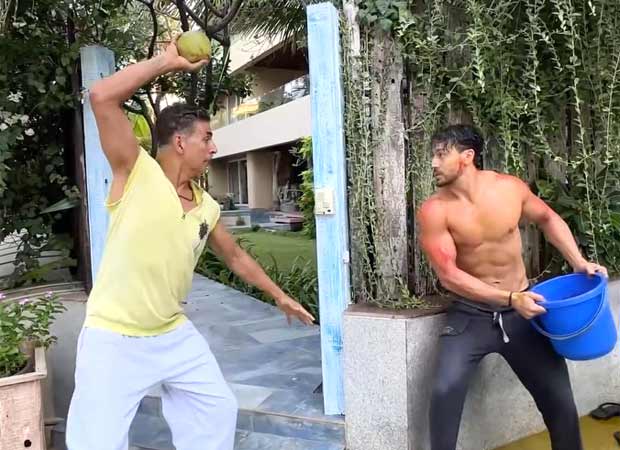 Tiger Shroff tries to prank Akshay Kumar on Holi but this happened; watch 