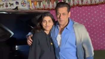 Cute! Salman Khan poses with niece Alizeh Agnihotri as he leaves for Mumbai