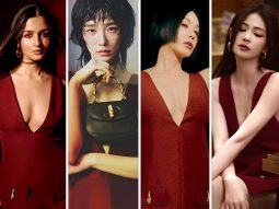 First seen on Alia Bhatt at GQ Awards 2023, Korean and Chinese actresses Park Gyu Young, Uhm Jung Hwa, and Bai Lu make waves in Gucci cherry mini dress