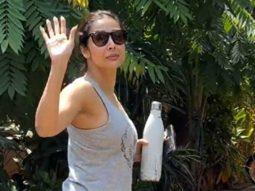 Fitness diva! Malaika Arora gets clicked as she attends her daily gym session