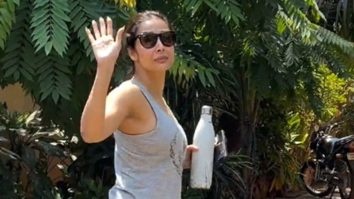 Fitness diva! Malaika Arora gets clicked as she attends her daily gym session