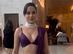 Purple is the new color, Uorfi Javed spices up in her saree