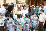 Jackky Bhagnani & Sophie Choudry unite for a good cause at a school