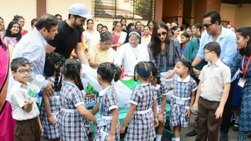 Jackky Bhagnani & Sophie Choudry unite for a good cause at a school