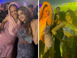 Janhvi Kapoor making Rihanna groove to ‘Jhingaat’ at Anant Ambani and Radhika Merchant’s cocktail night is a viral moment