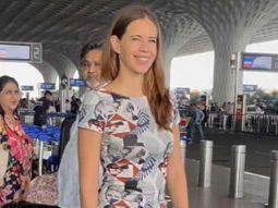 Kalki Koechlin poses for paps as she gets clicked at the airport