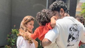Nayanthara shares endearing photos of her twins reuniting with Vignesh Shivan after he returns from a work-trip