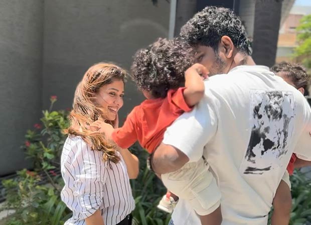 Nayanthara shares endearing photos of her twins reuniting with Vignesh Shivan after he returns from a work-trip