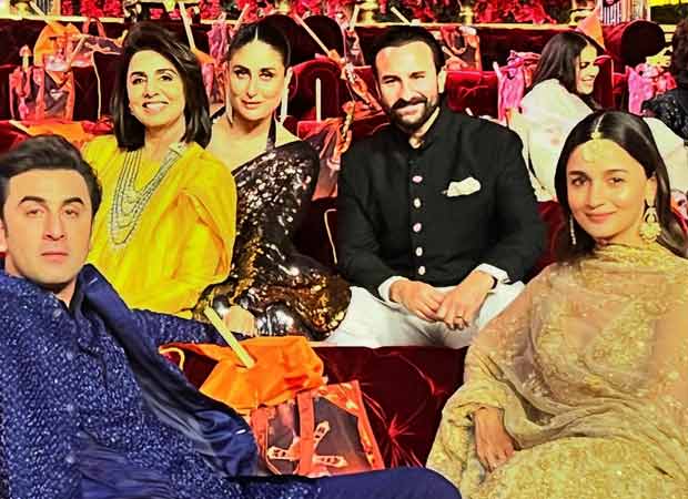Neetu Kapoor shares ‘famjam’ moment with Ranbir Kapoor, Alia Bhatt, Kareena Kapoor Khan and Saif Ali Khan from Anant Ambani - Radhika Merchant Sangeet