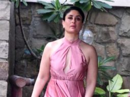 Paps capture a glimpse of the gorgeous Kareena Kapoor Khan in a flowy pink gown