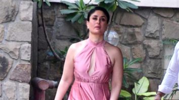 Paps capture a glimpse of the gorgeous Kareena Kapoor Khan in a flowy pink gown