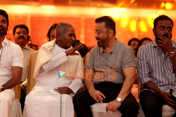 photos dhanush kamal haasan and others snapped at ilaiyaraaja biopic movie launch event 2