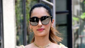 Photos: Manushi Chhillar spotted outside the Maddock office in Santacruz