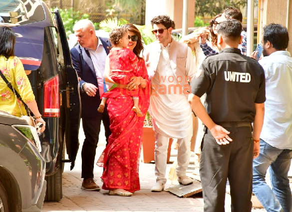 Photos: Priyanka Chopra Jonas, Nick Jonas snapped with daughter Malti Chopra Jonas Photos: Priyanka Chopra Jonas, Nick Jonas snapped with daughter Malti Chopra Jonas
