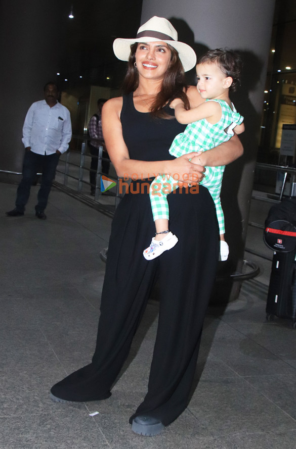 Photos: Priyanka Chopra Jonas snapped with her daughter at the airport