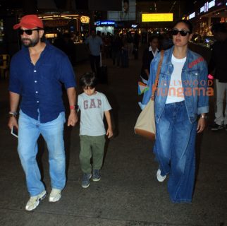 Photos: Saif Ali Khan, Kareena Kapoor Khan, Priyanka Chopra Jonas and Nick Jonas snapped at the airport