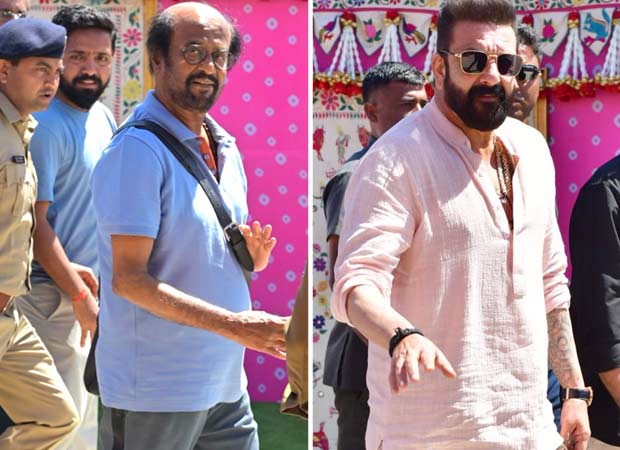 Rajinikanth and Sanjay Dutt arrive at Jamnagar for Anant Ambani and Radhika Merchant’s pre-wedding festivities