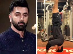 Ranbir Kapoor impresses with a headstand during a gym training session; fans wonder if he is prepping for Ramayan