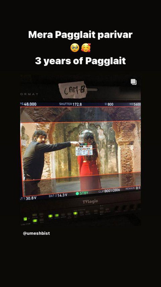 Sanya Malhotra starrer Pagglait turns 3, actress shares memory on social media