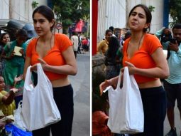 Sara Ali Khan distributes food to underprivileged; requests paps to not shoot