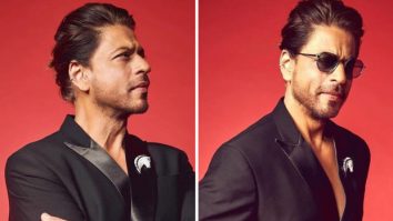 Shah Rukh Khan exudes dapper charm in a black tailored blazer by Manish Malhotra