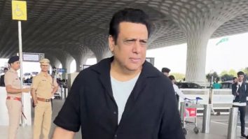 The eternal superstar Govinda gets clicked at the airport by paps