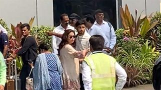 Tina Ambani gets clicked at the airport by paps as he departs for Jamnagar