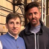 Hrithik Roshan poses with French Consul General on War 2 sets!