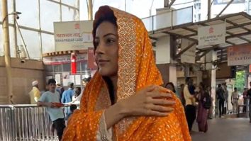 Shehnaaz Gill gets clicked as she seeks blessings at Siddhivinayak Temple