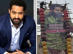 Jr. NTR’s 41st birthday surprise: Live-size poster unveiled in Hyderabad to kick off celebrations