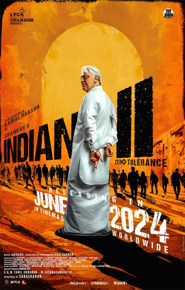 'Indian 2' starring Kamal Haasan is scheduled to be released in June.Makers release new poster featuring 'Senapathy'