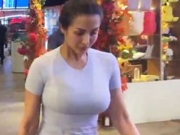Malaika Arora waves at paps as she gets clicked at the airport