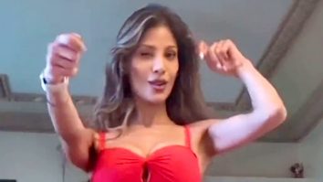 Full on fire! Nicole Faria shows off her excellent dance moves