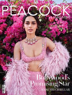 Manushi Chhillar on the cover of Peacock Magazine