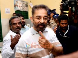 Photos: Kamal Haasan, Rajinikanth and other celebs vote in Chennai