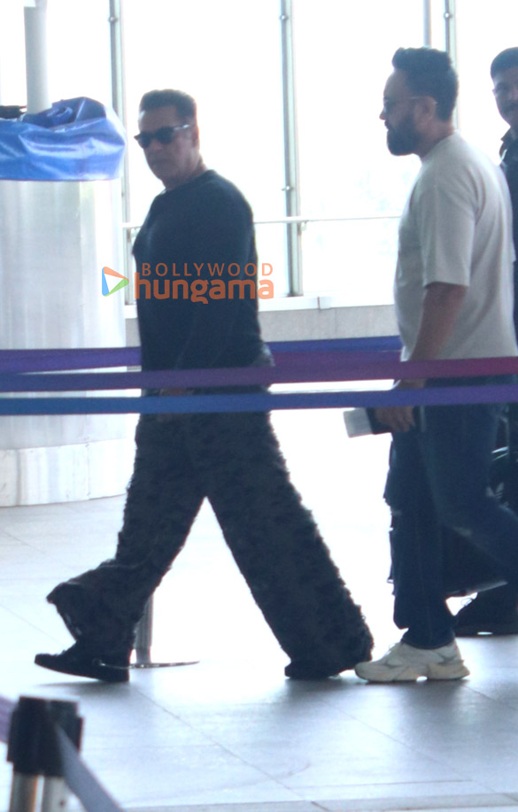 photos salman khan and nushrratt bharuccha snapped at the airport 2