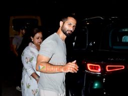 Photos: Shahid Kapoor and Ishaan Khatter snapped with their mom Neelima Azeem in Juhu