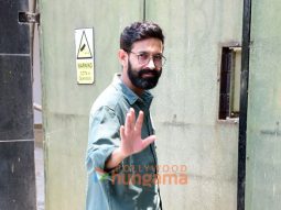 Photos: Vikrant Massey snapped at Vidhu Vinod Chopra’s residence in Bandra