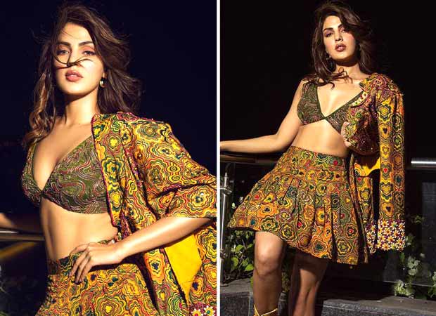 Rhea Chakraborty dons bralette and skirt with boots, giving stunning vibes