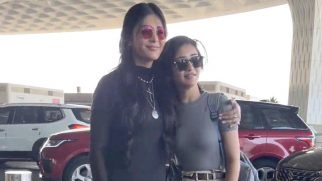 Shruti & Akshara Haasan strike a pose for paps as they get clicked at the airport