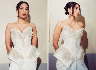 Sobhita Dhulipala makes a statement in white strapless pearl top and dhoti pants at the premiere of Monkey Man in LA, see pics