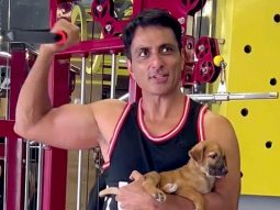 Sonu Sood shares a glimpse of his cute little furry workout buddy