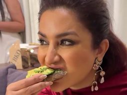 Tisca Chopra busting those myths by relishing some delicious food