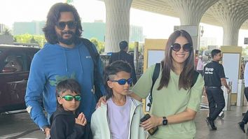 Riteish Deshmukh and Genelia’s kids steal the internet with their hairstyles, watch