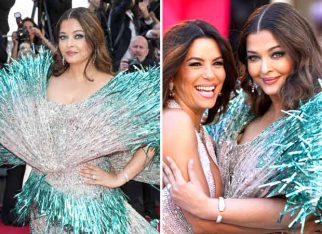 Cannes 2024: Aishwarya Rai Bachchan dons silver Falguni Shane Peacock gown with turquoise fringe hues; reunites with Eva Longoria at Kinds of Kindness premiere