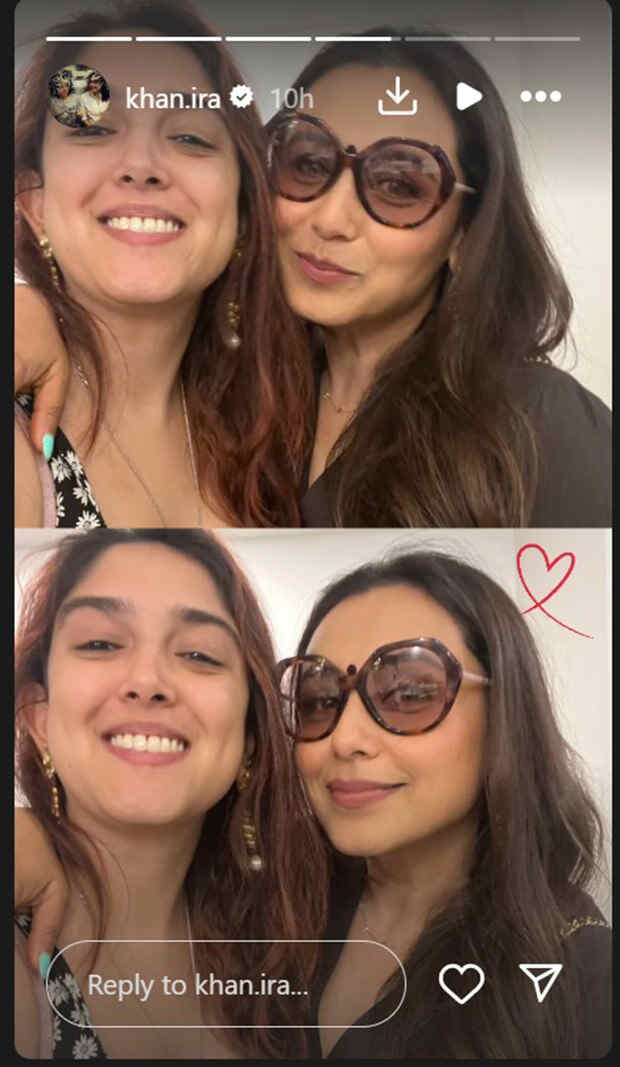 Aamir Khan catches up with Rani Mukerji; daughter Ira Khan shares photos with them and husband Nupur Shikhare