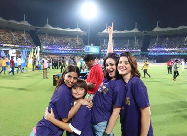 Ananya Panday shares photo with BFFs Suhana Khan, Shanaya Kapoor, and birthday boy AbRam Khan post KKR win at IPL