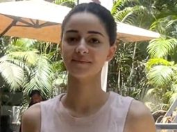Ananya Panday waves at paps as she gets clicked outside gym